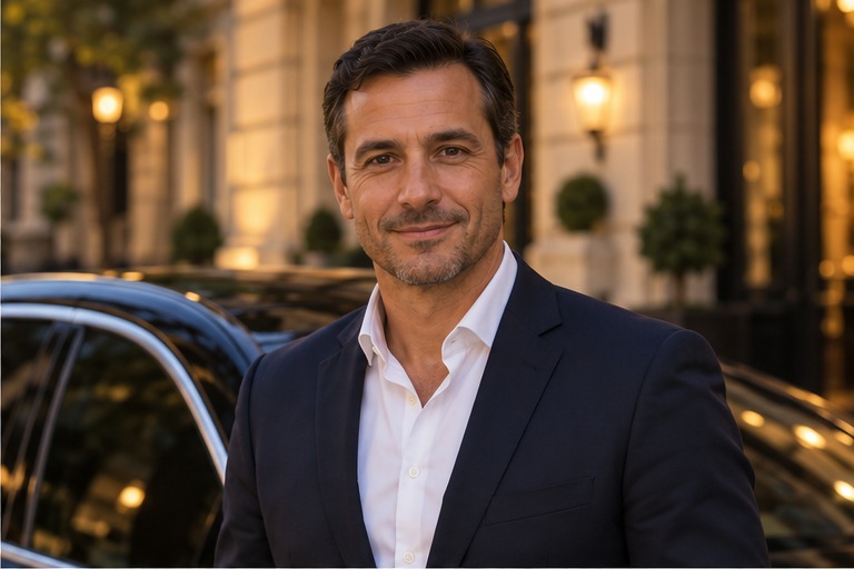 Portrait illustratif du chauffeur fictif Alexandre Martin